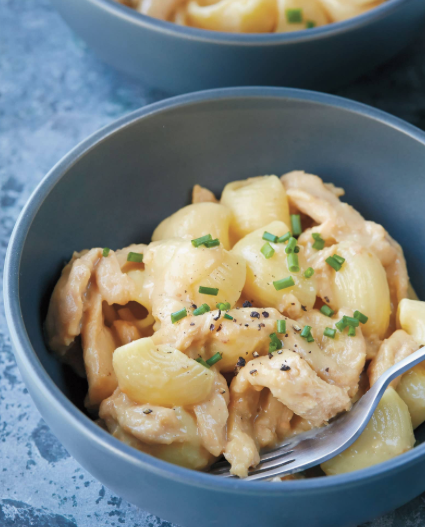 Soy Curl Mac ‘n Cheese from Vegan Pressure Cooking