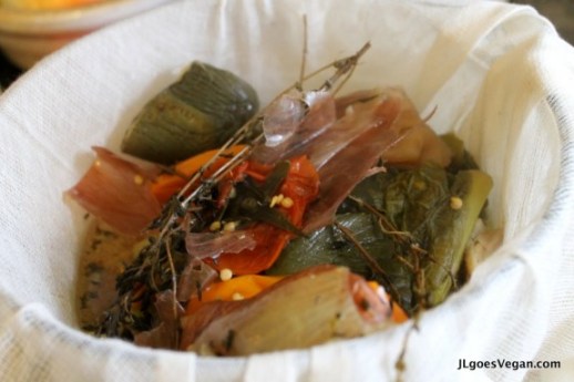 Homemade vegetable broth 3
