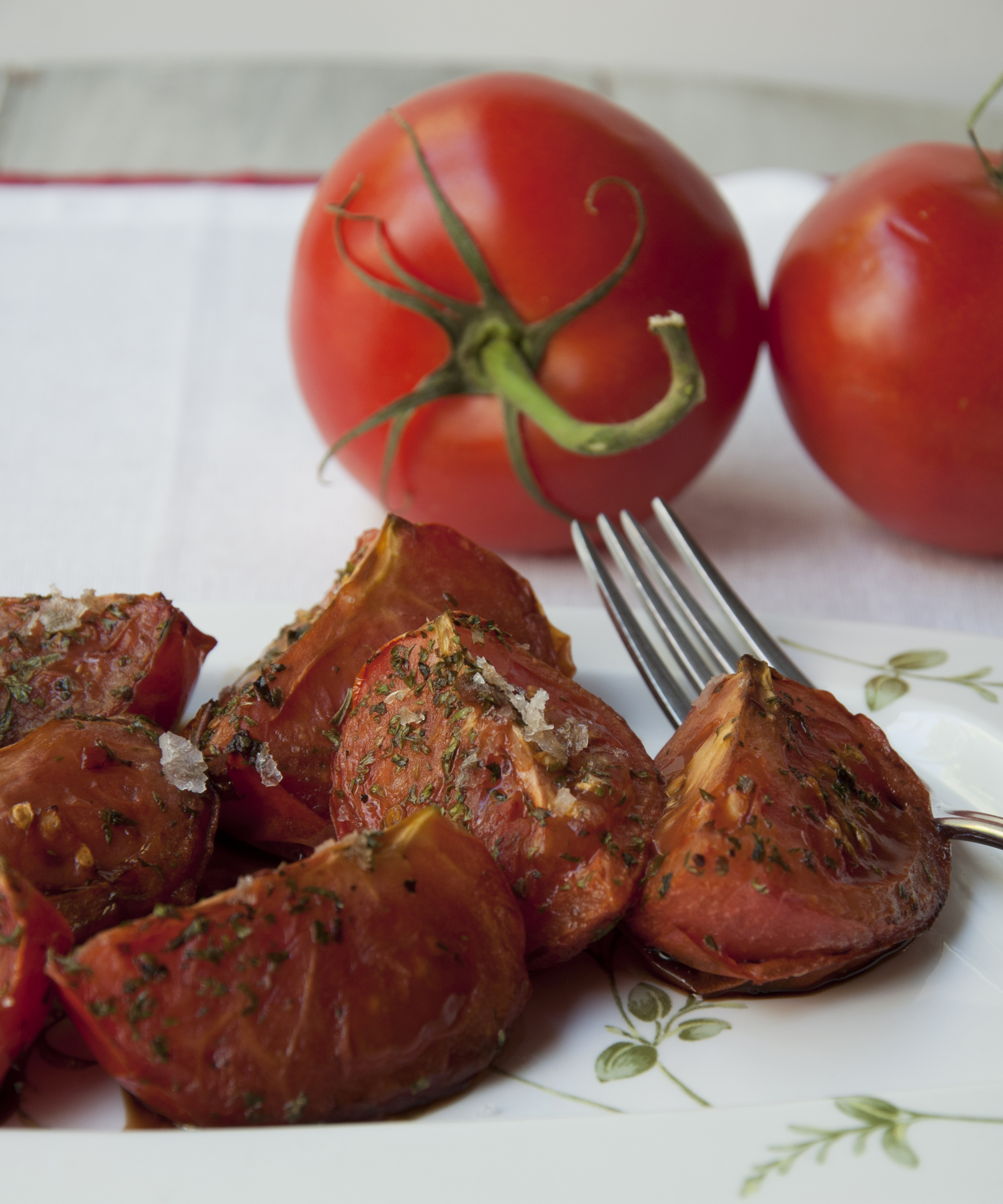Balsamic Herbed Tomatoes from The Vegan Air Fryer