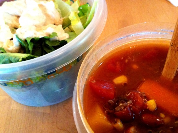 cashew-almond-orange dressing all together now