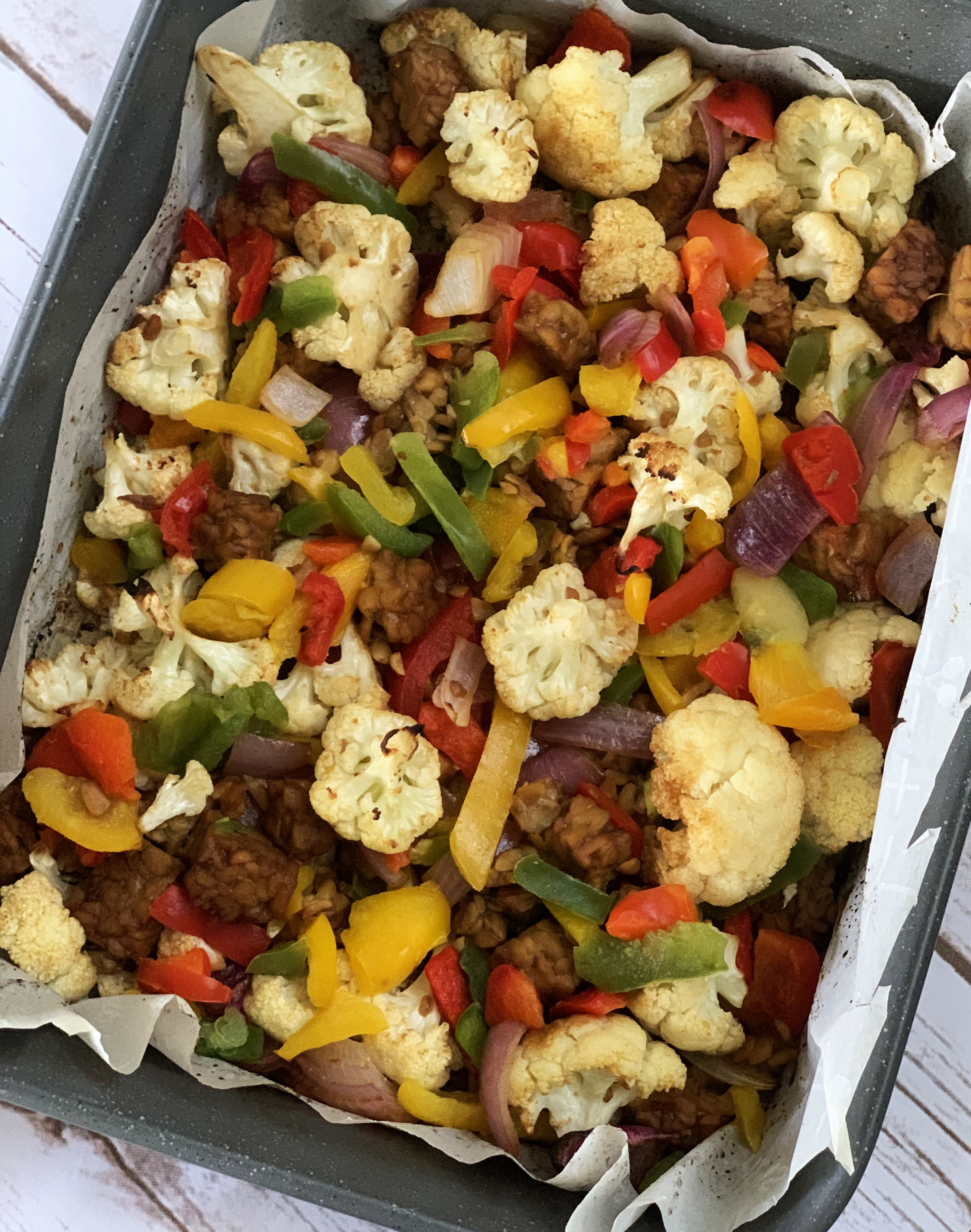 Sweet Tamari Tempeh with Roasted Vegetables from Vegan Meal Prep