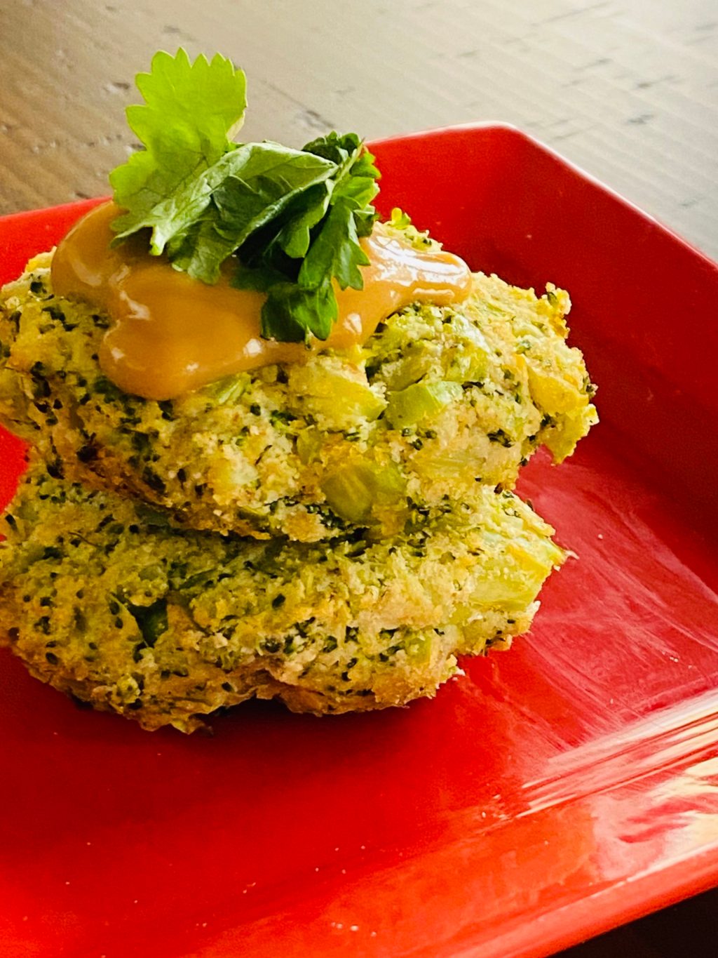 Okara (or tofu) Broccoli Bites (air fried)