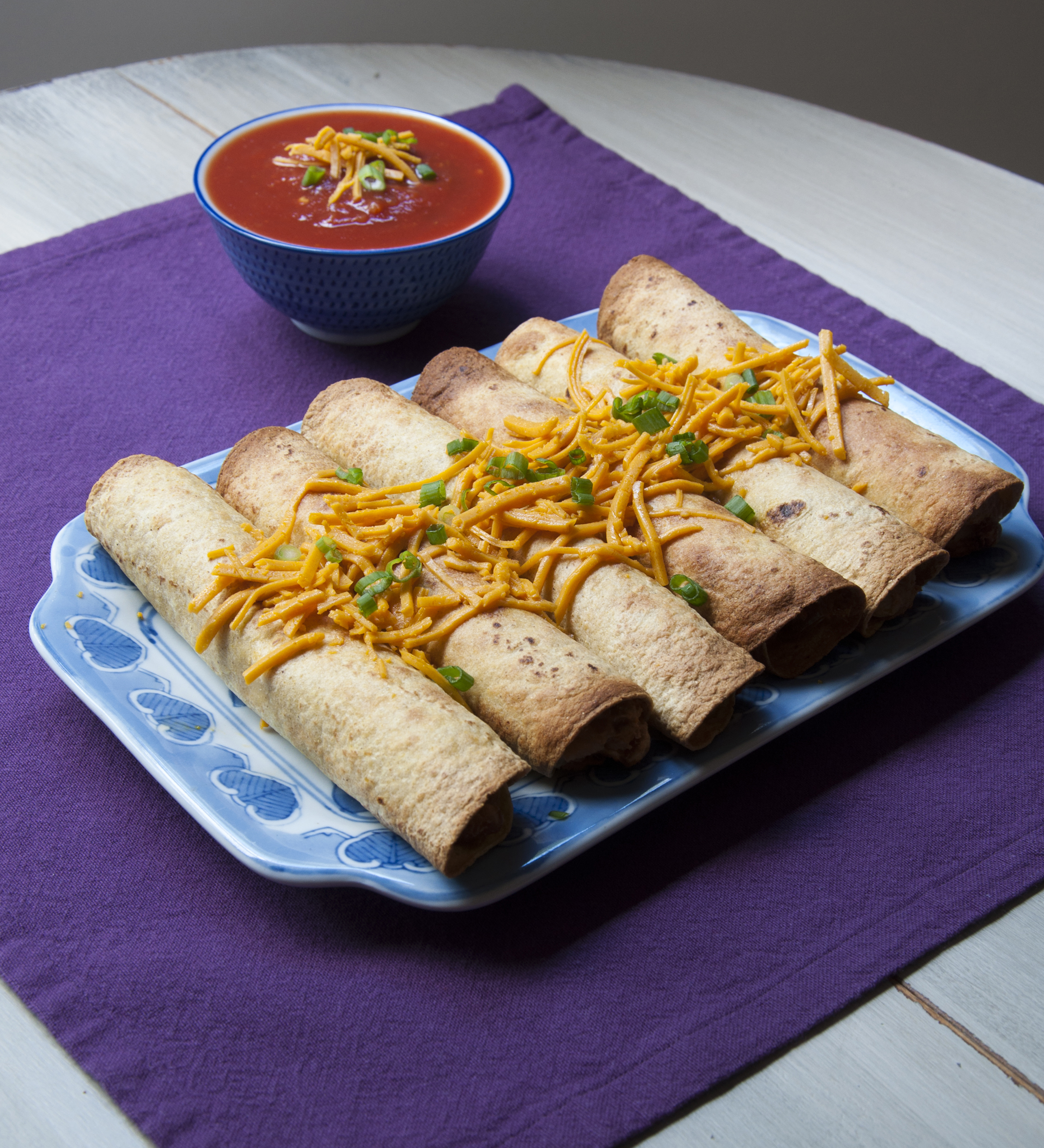 Beany Jackfruit Taquitos recipe from The Vegan Air Fryer