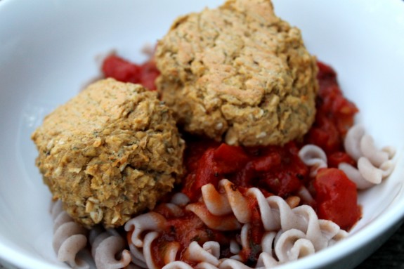 Spicy White Bean-TVP "Meatballs" 3