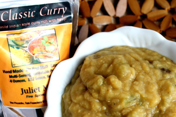 Curried Lentils and Mushrooms