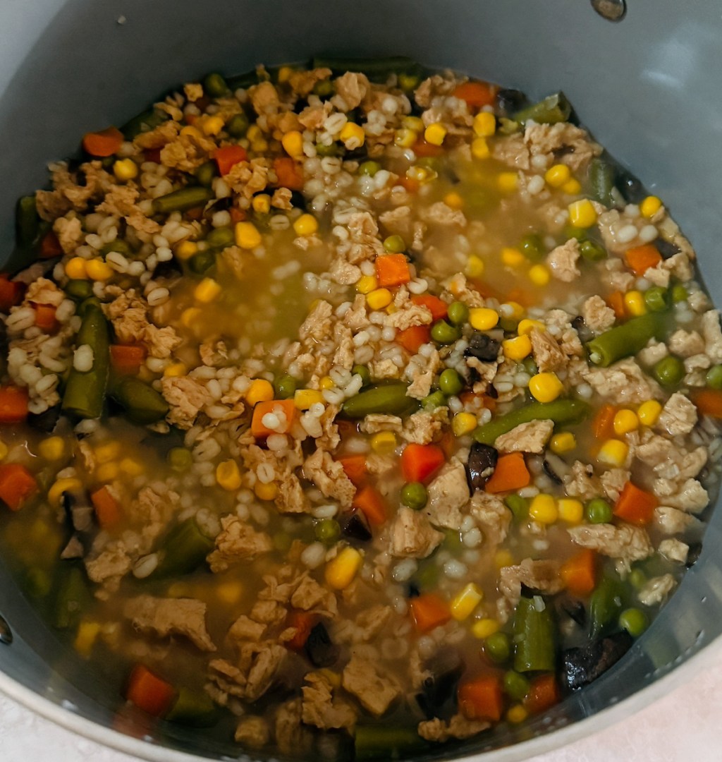 “Campbell’s” Vegan Vegetable “Beefy” Soup