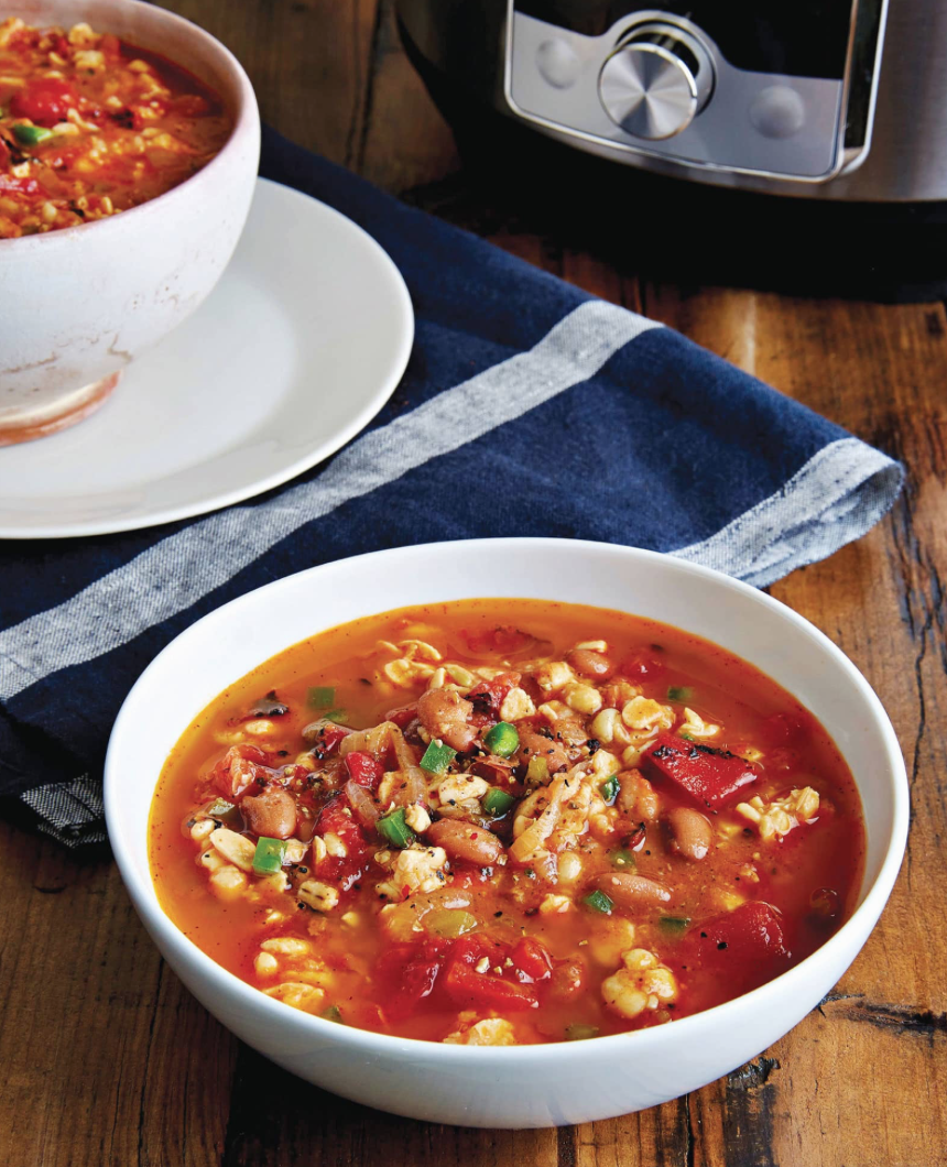 Spicy Refried Bean&nbsp;Stew