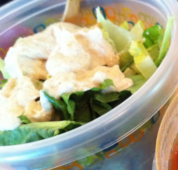 cashew-almond-orange dressing the salad