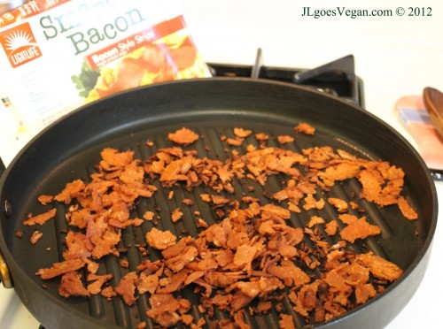 Lightlife Smart Bacon, Vegan Seven Layer Salad 2, JL Fields, JL goes Vegan