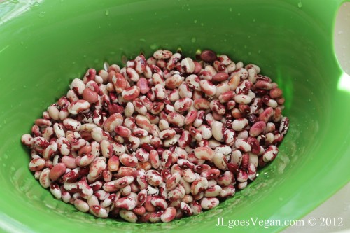 Anasazi beans for JL Fields Anasazi Bean & Potato Chili on JL goes Vegan