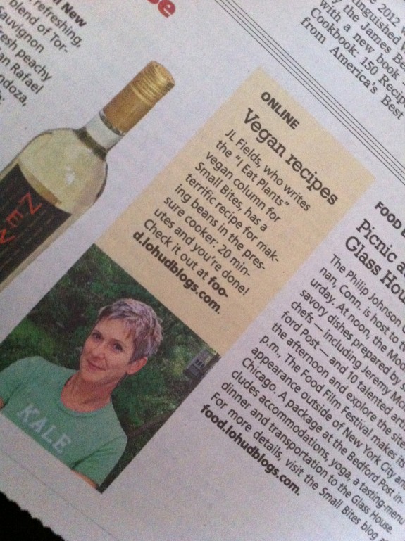 I Eat Plants Column on LoHud.com and in The Journal News