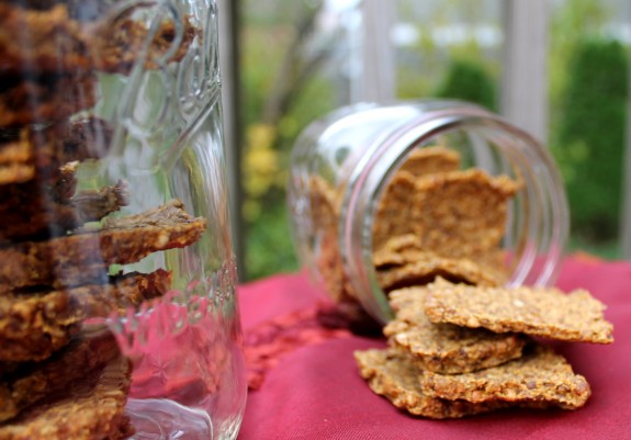Kasha-Carrot Crackers (high raw) crackers