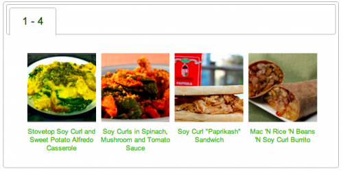 Soy Curl recipes on JL goes Vegan