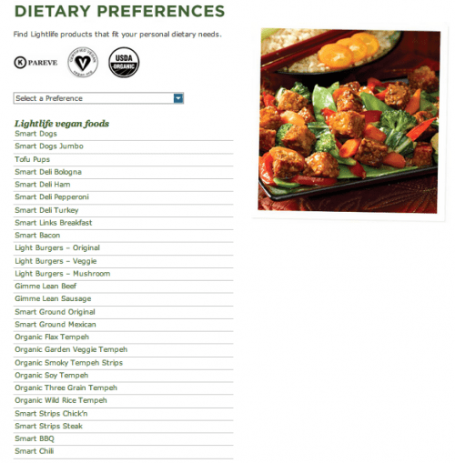 Lightlife Vegan Products